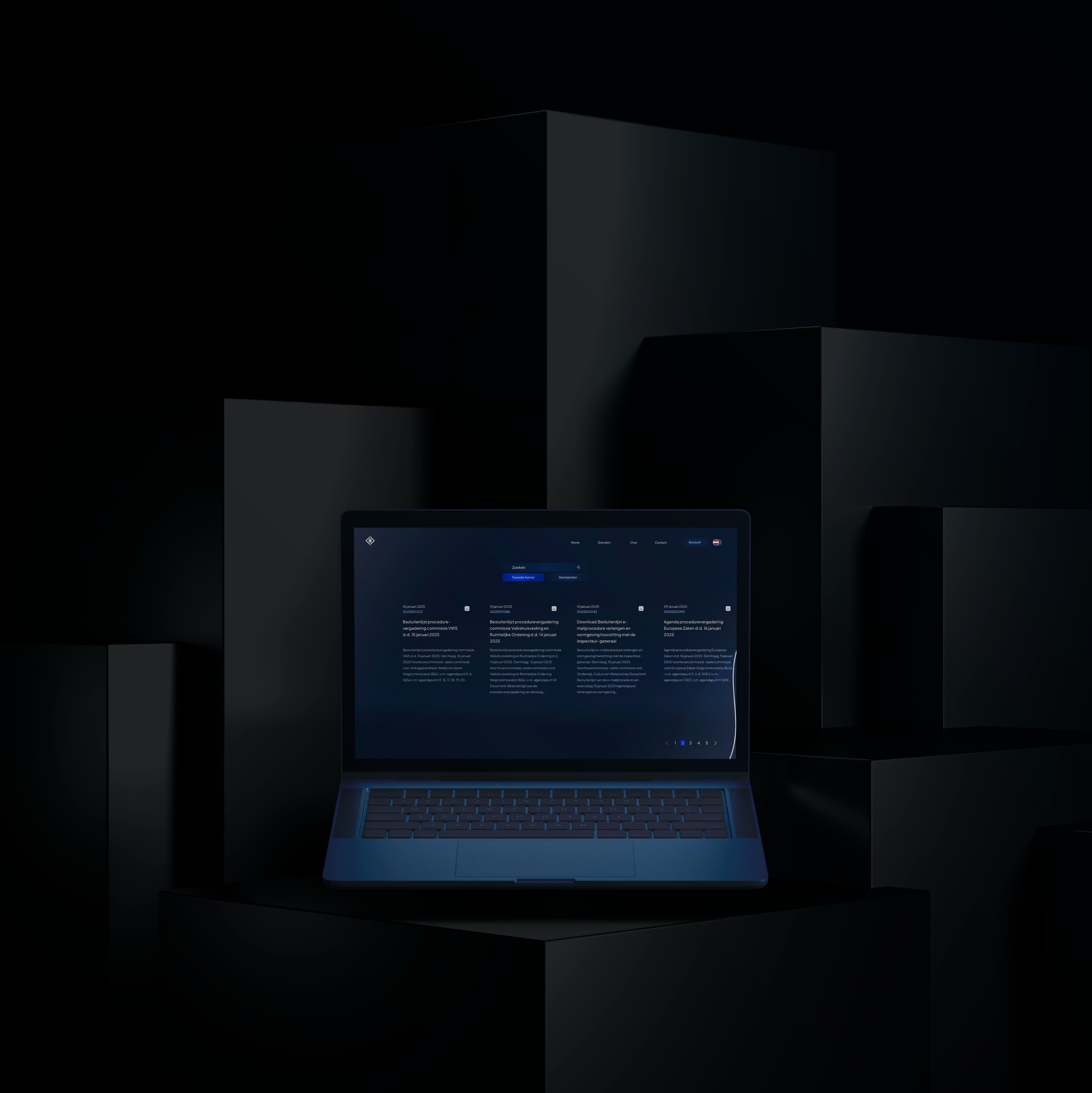 Laptop met inlogscherm