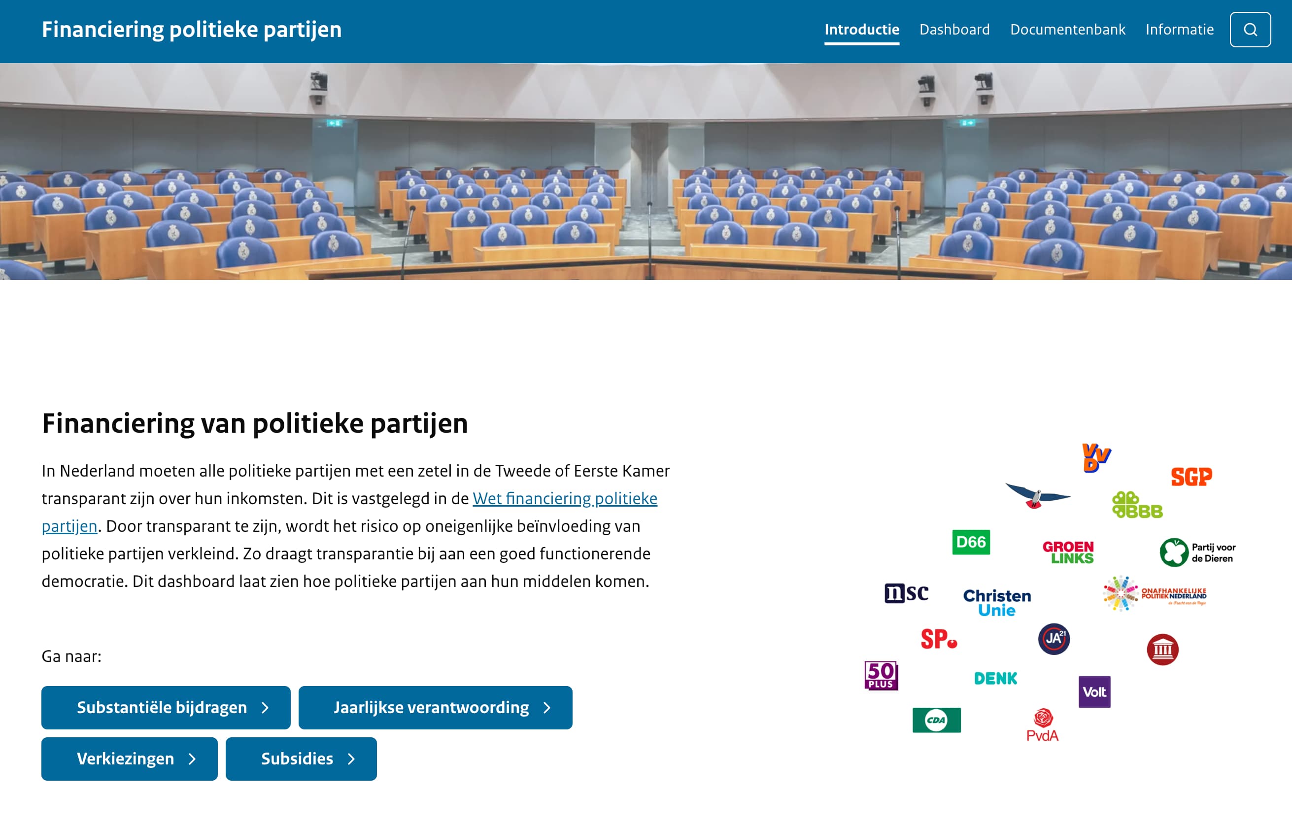 Impressie van Financiering politieke partijen